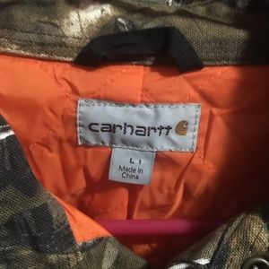 Carhartt insulated snap front shirt-jacket